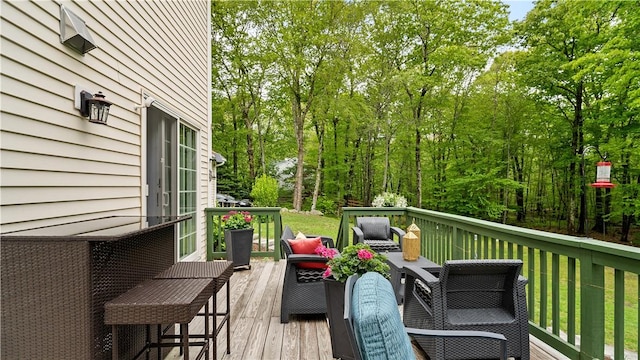 605 Gardner Rd, Exeter, RI 02822 - view of wooden terrace