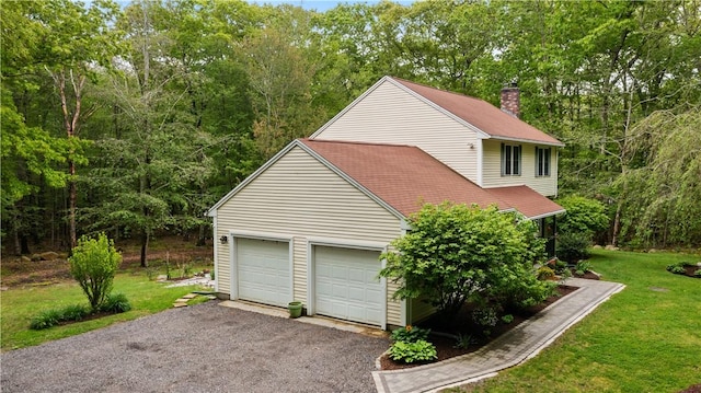 605 Gardner Rd, Exeter, RI 02822 - garage with driveway