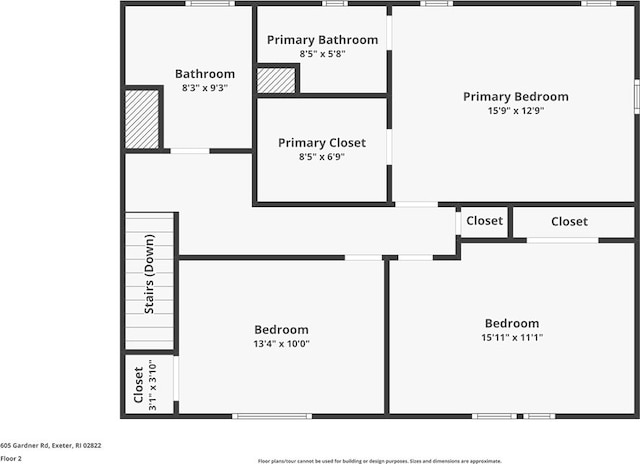 605 Gardner Rd, Exeter, RI 02822 - floor plan / room layout