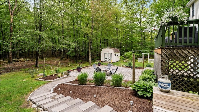 605 Gardner Rd, Exeter, RI 02822 - view of grassy yard with a patio and a deck