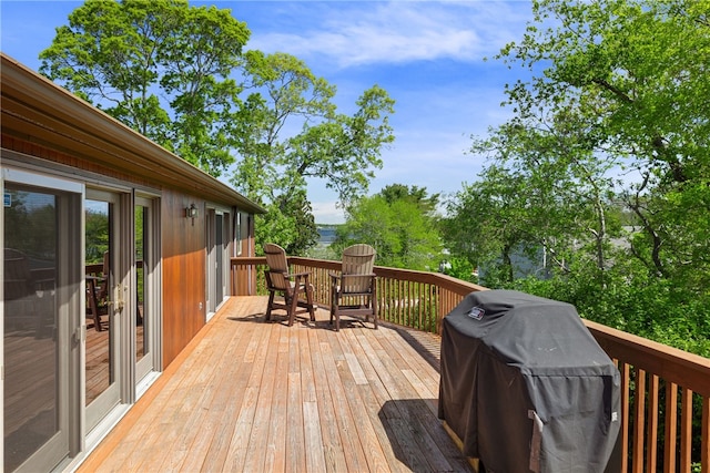 11 Cove Rd, Narragansett, RI 02882 - wooden deck featuring grilling area