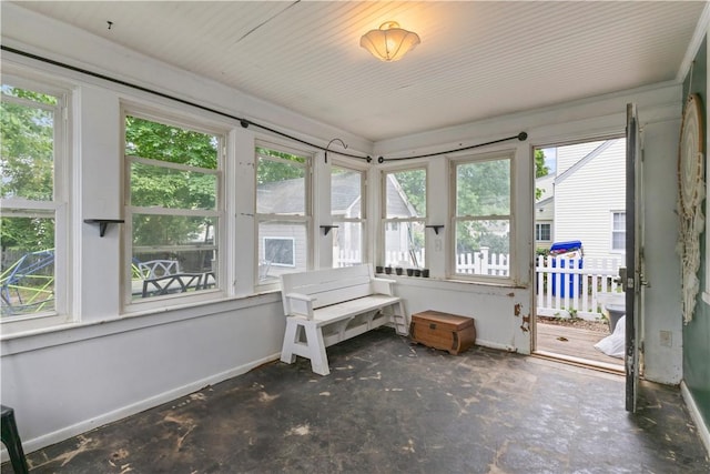 58 Edgemere Rd, Pawtucket, RI 02861 - sunroom with plenty of natural light and baseboards