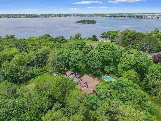 219 Nanaquaket Rd, Tiverton, RI 02878 - aerial view of property's location with a large body of water