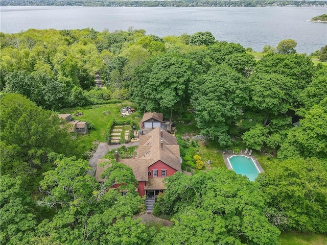 219 Nanaquaket Rd, Tiverton, RI 02878 - drone / aerial view of a nearby body of water
