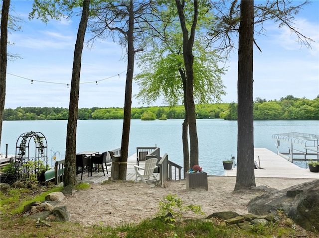 25 Melissa Ln, Burrillville, RI 02859 - dock area with a water view