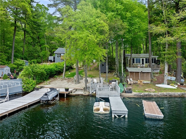 25 Melissa Ln, Burrillville, RI 02859 - dock area with a water view