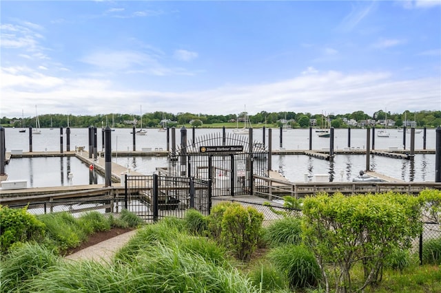 341 Thames St Unit 103, Bristol, RI 02809 - dock area with a water view