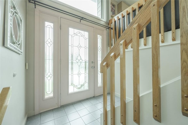 290 E View Ave, Cranston, RI 02920 - tiled foyer with stairway