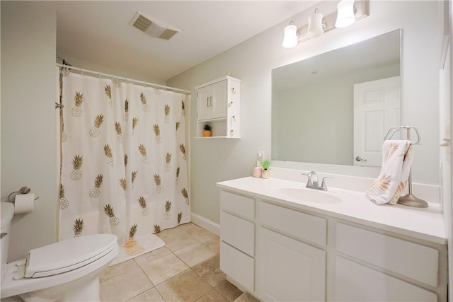1 Tupperware Dr Unit 121, North Smithfield, RI 02896 - bathroom with vanity, toilet, tile patterned floors, and a shower with shower curtain