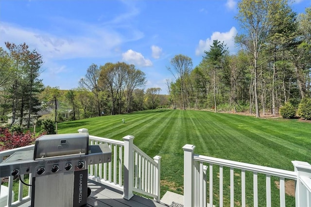 117 Mann School Rd, Smithfield, RI 02917 - wooden terrace with grilling area and a yard