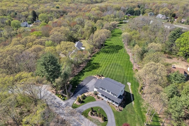 117 Mann School Rd, Smithfield, RI 02917 - aerial overview of property's location with a forest