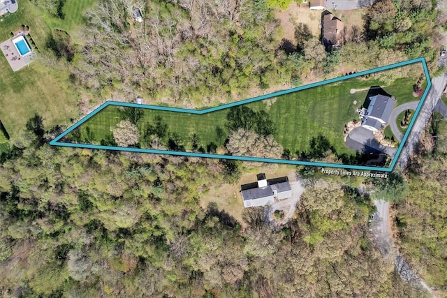 117 Mann School Rd, Smithfield, RI 02917 - aerial overview of property's location featuring property boundaries highlighted