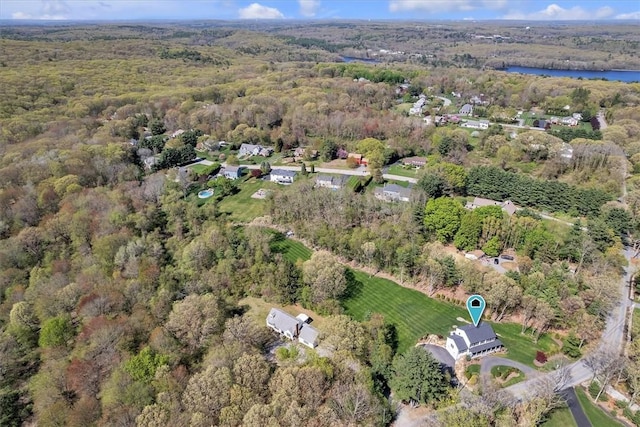 117 Mann School Rd, Smithfield, RI 02917 - view of property location with a forest and a large body of water