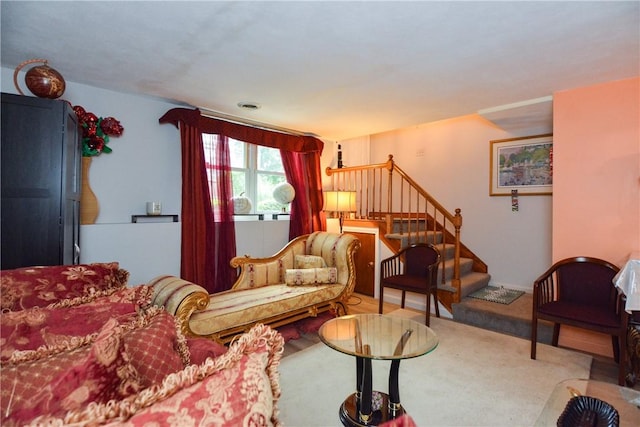 10 Leach St Unit B4, Cumberland, RI 02864 - carpeted living area featuring stairs