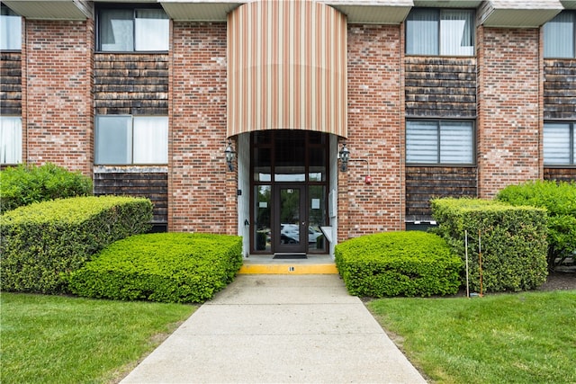 510 Child St Unit 105B, Warren, RI 02885 - doorway to property with brick siding