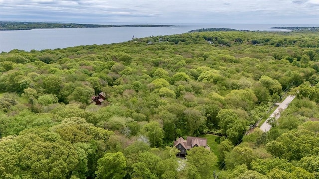 200 Miner Rd, North Kingstown, RI 02874 - bird's eye view of a large body of water and a forest