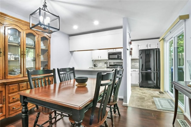 18 Caddy Rock Rd Unit C, North Kingstown, RI 02852 - dining room with recessed lighting and dark wood-style floors