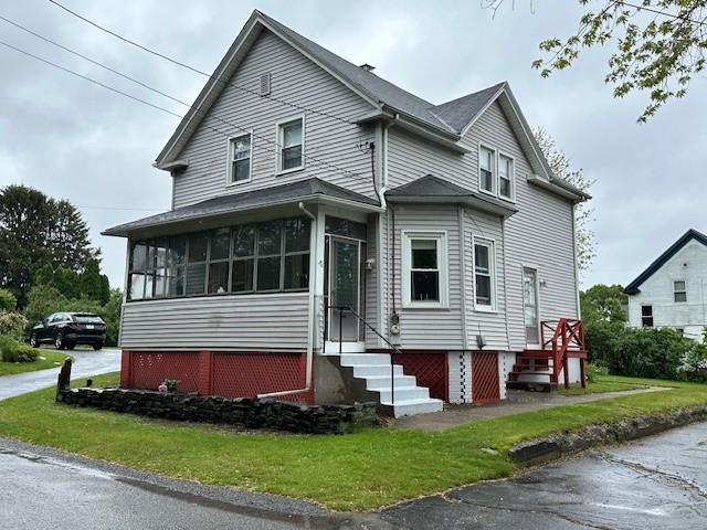 30 Pomham St, Cranston, RI 02910 - view of front facade with entry steps