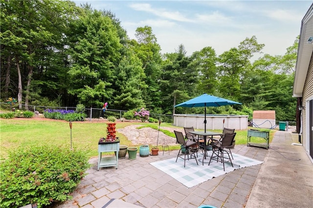 187 Plainfield Pike, Scituate, RI 02857 - view of patio with outdoor dining space