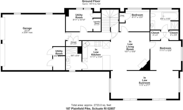 187 Plainfield Pike, Scituate, RI 02857 - floor plan / room layout