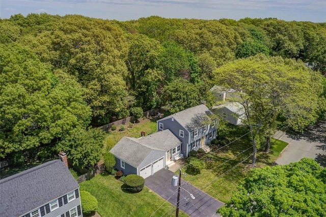 15 Lafayette Rd, Barrington, RI 02806 - drone / aerial view of a heavily wooded area