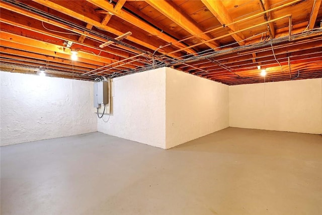 15 Lafayette Rd, Barrington, RI 02806 - unfinished basement with electric panel