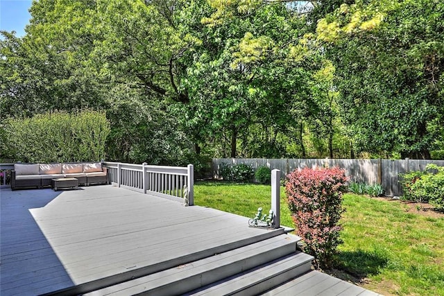 15 Lafayette Rd, Barrington, RI 02806 - wooden terrace featuring an outdoor hangout area