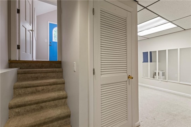 19 Bruce Dr, North Smithfield, RI 02896 - stairway with carpet and baseboards