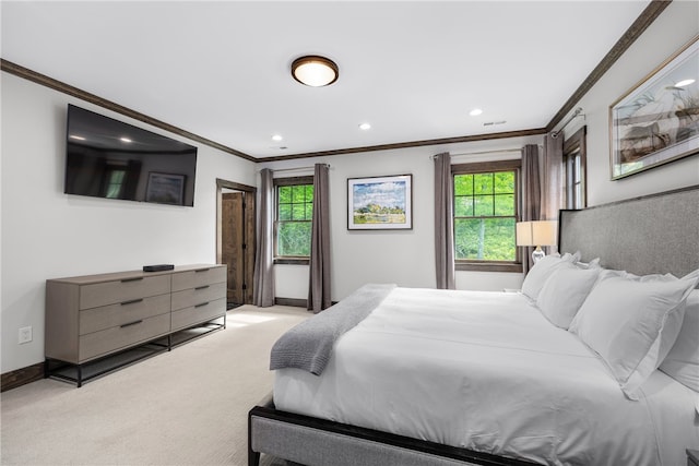 3 Gardenia Dr Unit M6, Richmond, RI 02898 - bedroom featuring crown molding, light carpet, recessed lighting, and baseboards