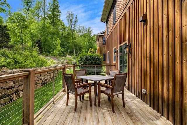 3 Gardenia Dr Unit M6, Richmond, RI 02898 - wooden terrace featuring outdoor dining area