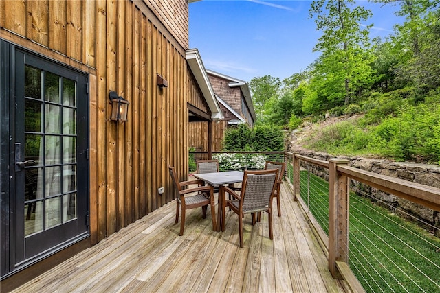 3 Gardenia Dr Unit M6, Richmond, RI 02898 - wooden deck featuring outdoor dining area