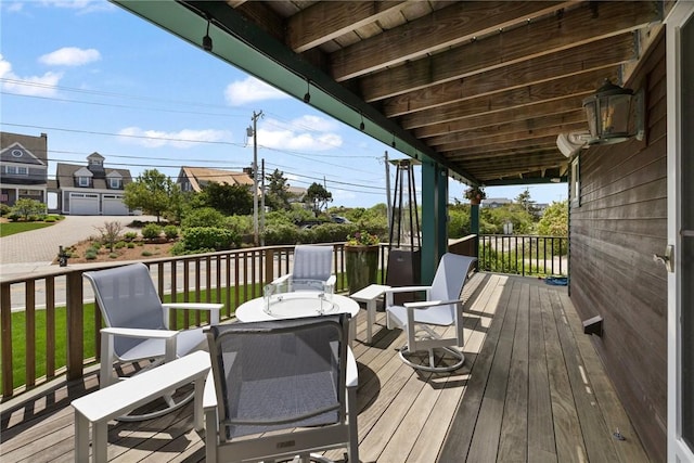129 Sand Hill Cove Rd, Narragansett, RI 02882 - view of wooden deck