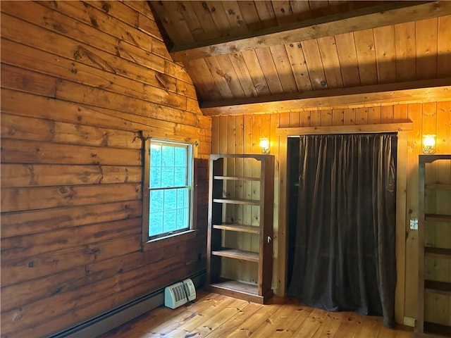 85 Plainfield Pike, Foster, RI 02825 - unfurnished bedroom with wooden walls, wooden ceiling, and light wood finished floors