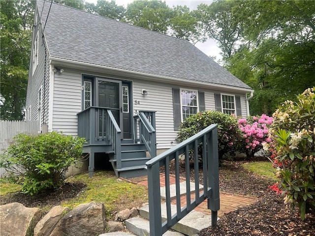 54 Polk Rd, Warwick, RI 02889 - view of front of property with a shingled roof
