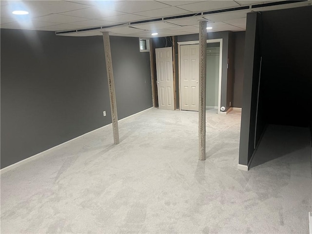 54 Polk Rd, Warwick, RI 02889 - finished basement featuring light carpet and baseboards