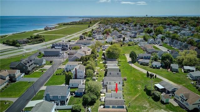 64 Burnside Ave, Narragansett, RI 02882 - aerial view of residential area featuring a nearby body of water