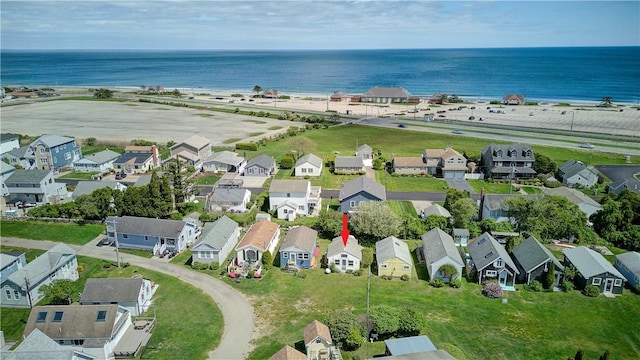 64 Burnside Ave, Narragansett, RI 02882 - aerial overview of property's location with nearby suburban area and a large body of water