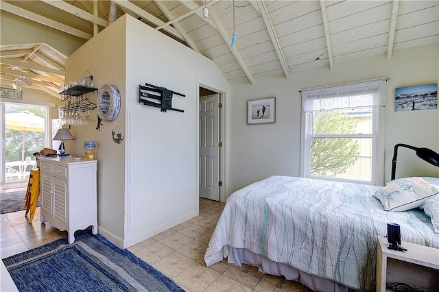64 Burnside Ave, Narragansett, RI 02882 - bedroom featuring wooden ceiling and baseboards