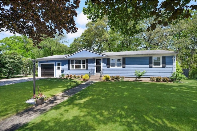 30 Grassmere St, Warwick, RI 02889 - ranch-style home featuring an attached garage, driveway, and a front lawn