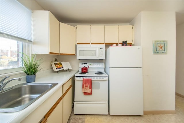 70 Carroll Ave Unit 510, Newport, RI 02840 - kitchen with white appliances, a sink, and light countertops