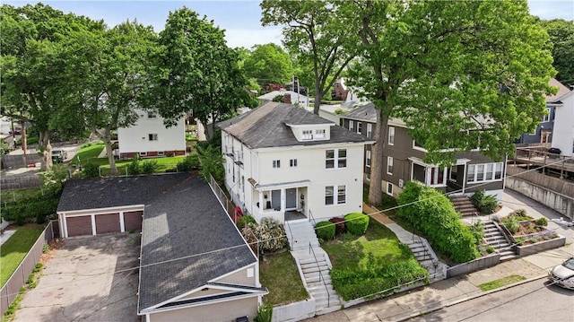 23 Auburn St, Pawtucket, RI 02860 - aerial perspective of suburban area