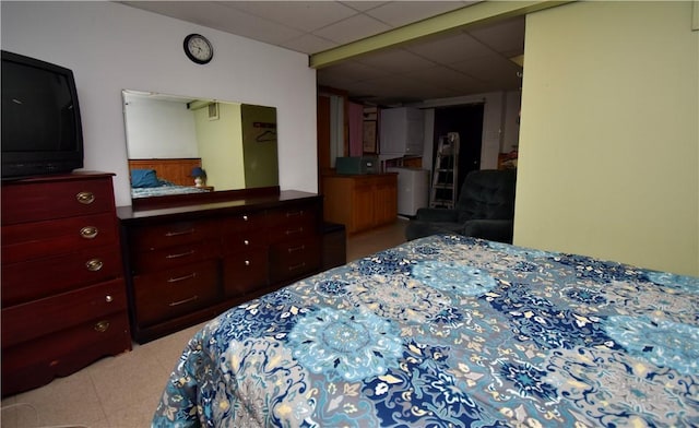 22 Sandy Ln, Westerly, RI 02891 - bedroom with a drop ceiling and light tile patterned floors