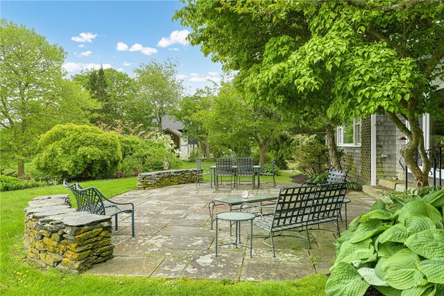 576 W Main Rd, Little Compton, RI 02837 - view of patio featuring outdoor dining area