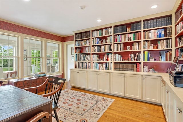 576 W Main Rd, Little Compton, RI 02837 - office space with light wood-style floors and recessed lighting