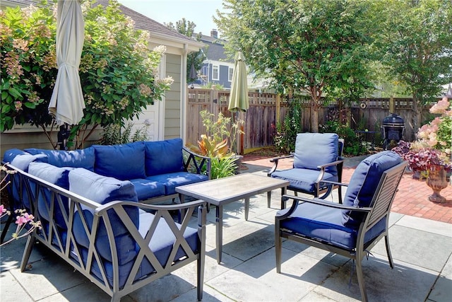 27 Cranston Ave, Newport, RI 02840 - view of patio / terrace featuring an outdoor hangout area