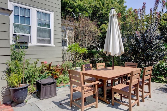 27 Cranston Ave, Newport, RI 02840 - view of patio featuring outdoor dining area and cooling unit