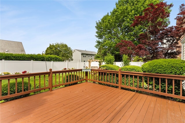 39 Exeter Blvd, Narragansett, RI 02882 - wooden terrace featuring a fenced backyard
