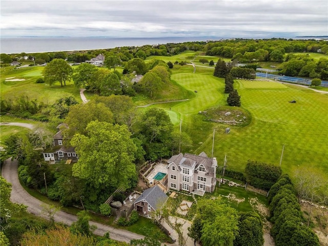 17 E Hills Rd, Westerly, RI 02891 - drone / aerial view of a nearby body of water and a golf course