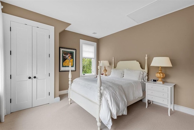 25 Walnut St, Jamestown, RI 02835 - bedroom featuring light colored carpet, baseboards, and a closet