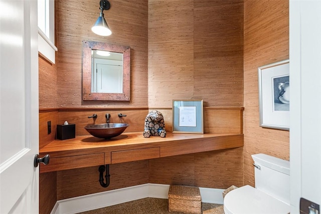 25 Walnut St, Jamestown, RI 02835 - bathroom with toilet and vanity